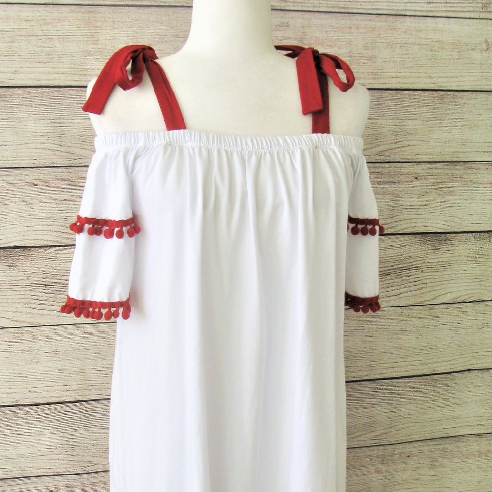 Asos Cotton Off The Shoulder Dress - Picture 7 of 7